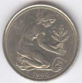 Alemania 50 Pfennig de 1990 (D)