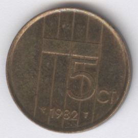 Holanda 5 Cents de 1982