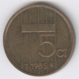 Holanda 5 Cents de 1985