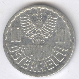 Austria 10 Groschen de 1980