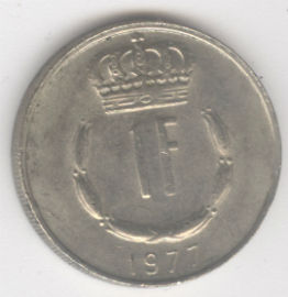 Luxemburgo 1 Franc de 1977