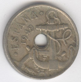 España 50 Centimos de 1949