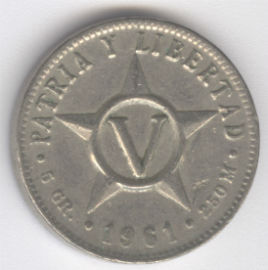 Cuba 5 Centavos de 1961