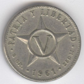 Cuba 5 Centavos de 1961