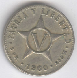 Cuba 5 Centavos de 1960