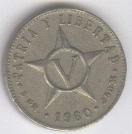 Cuba 5 Centavos de 1960