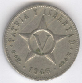 Cuba 5 Centavos de 1946