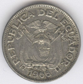 Ecuador 20 Centavos de 1966