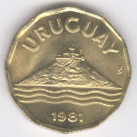 Uruguay 20 Centesimos de 1981