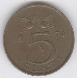 Holanda 5 Cents de 1971