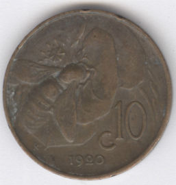 Italia 10 Centimes de 1920