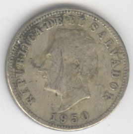 El Salvador 5 Centavos de 1950