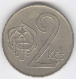Checoslovaquia 2 Koruna de 1972