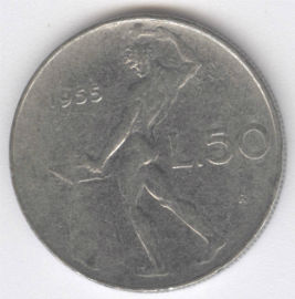 Italia 50 Lire de 1955