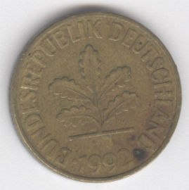 Alemania 10 Pfennig de 1992 (G)