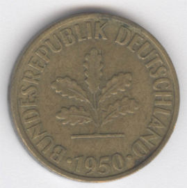 Alemania 10 Pfennig de 1950 (D)