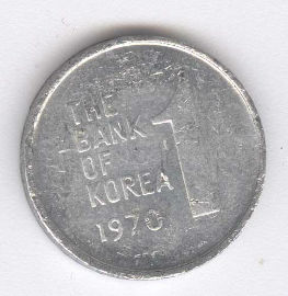 Corea del Sur 1 Won de 1970