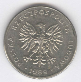 Polonia 20 Zloty de 1989