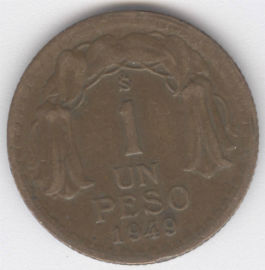 Chile 1 Peso de 1949