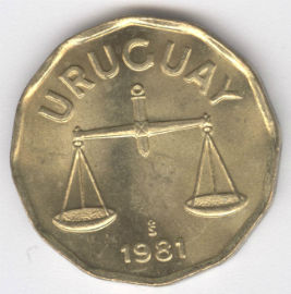 Uruguay 50 Centésimos de 1981