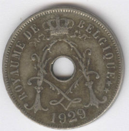Bélgica 25 Centimes de 1929