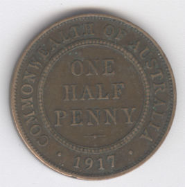 Australia 1/2 Penny de 1917