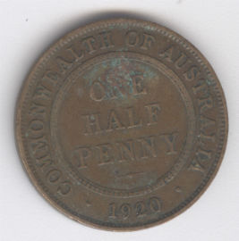 Australia 1/2 Penny de 1920