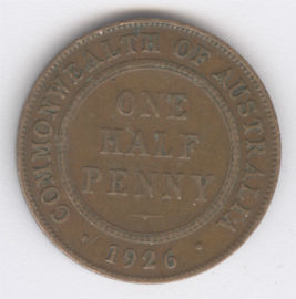 Australia 1/2 Penny de 1926
