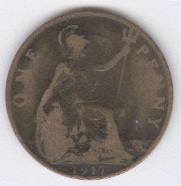 Inglaterra 1 Penny de 1917
