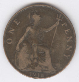 Inglaterra 1 Penny de 1918