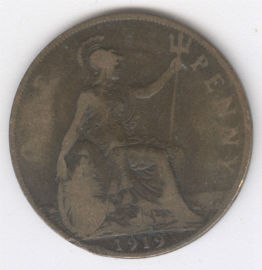 Inglaterra 1 Penny de 1919