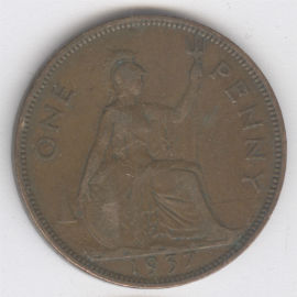 Inglaterra 1 Penny de 1937