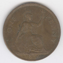 Inglaterra 1 Penny de 1939