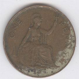 Inglaterra 1 Penny de 1945