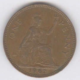 Inglaterra 1 Penny de 1962