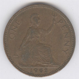 Inglaterra 1 Penny de 1962