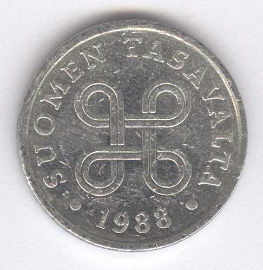 Finlandia 5 Pennia de 1988