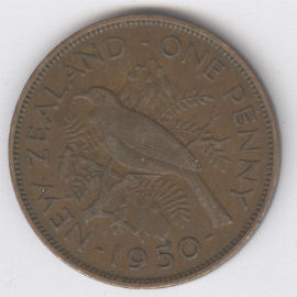 Nueva Zelanda 1 Penny de 1950