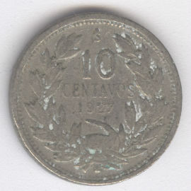 Chile 10 Centavos de 1927