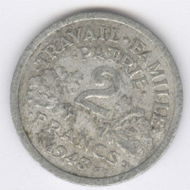 Francia 2 Francs de 1943