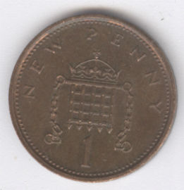 Inglaterra 1 New Penny de 1974