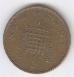 Inglaterra 1 New Penny de 1977