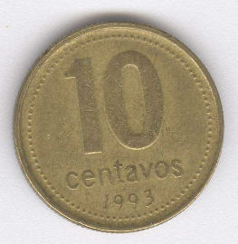 Argentina 10 Centavos de 1993