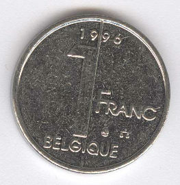 Bélgica 1 Franc de 1996 (Belgique)