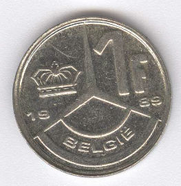 Bélgica 1 Franc de 1989 (Belgie)
