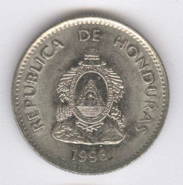 Honduras 50 Centavos de 1996