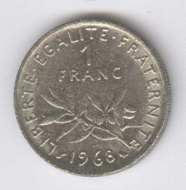 Francia 1 Franc de 1968