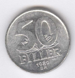 Hungría 50 Filler de 1989