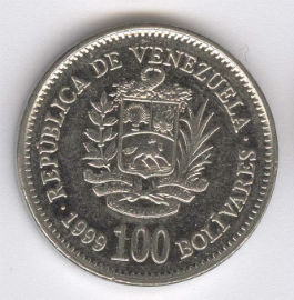 Venezuela 100 Bolivares de 1999
