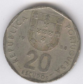 Portugal 20 Escudos de 1988